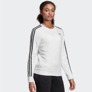 Adidas white sweatshirt size s